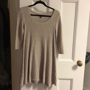 cozy 3/4 oatmeal knit dress